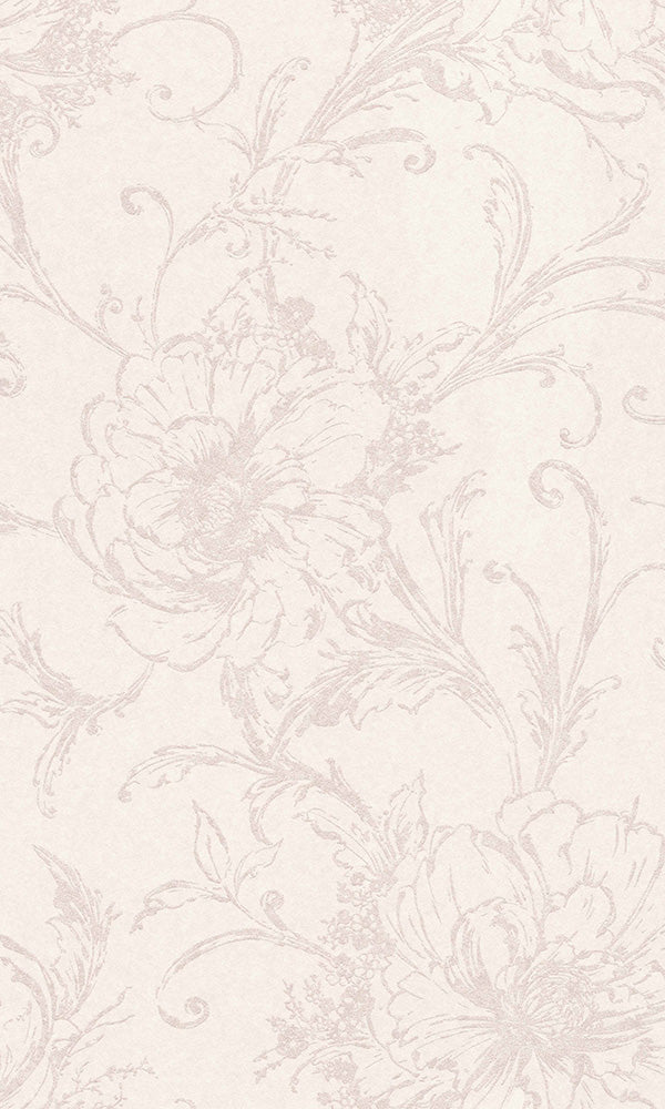 inked floral wallpaper