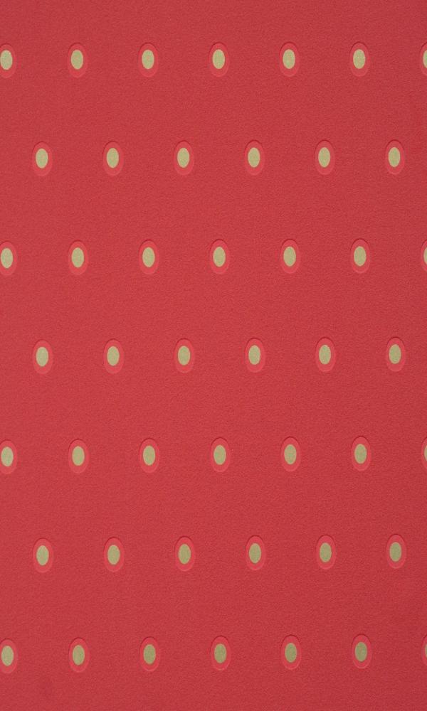 Crimson Spotted Dotted Wallpaper R2234