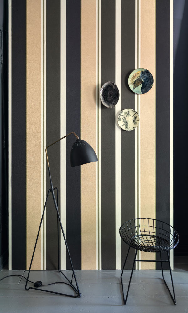 bold striped teens bedroom wallpaper