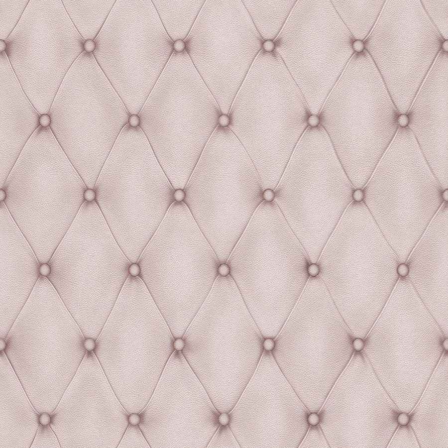 Light Lilac Faux Leather Tufted Wallpaper R3684 | Modern Home Interior