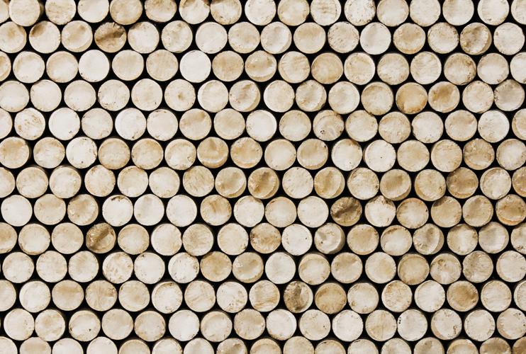 Cream White Faux Cork Mural Wallpaper M9237