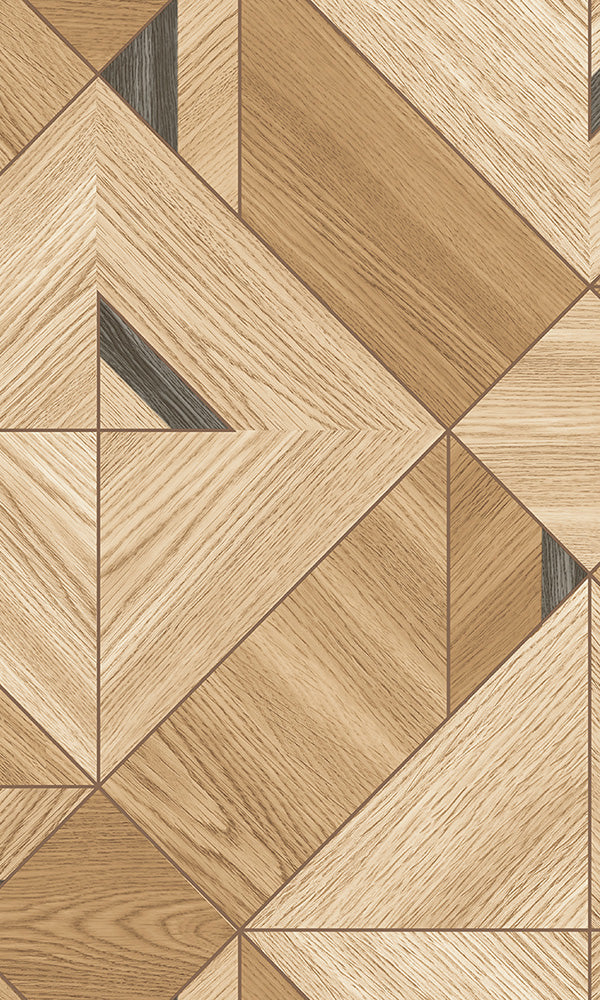 wooden diamond panels wallpaper