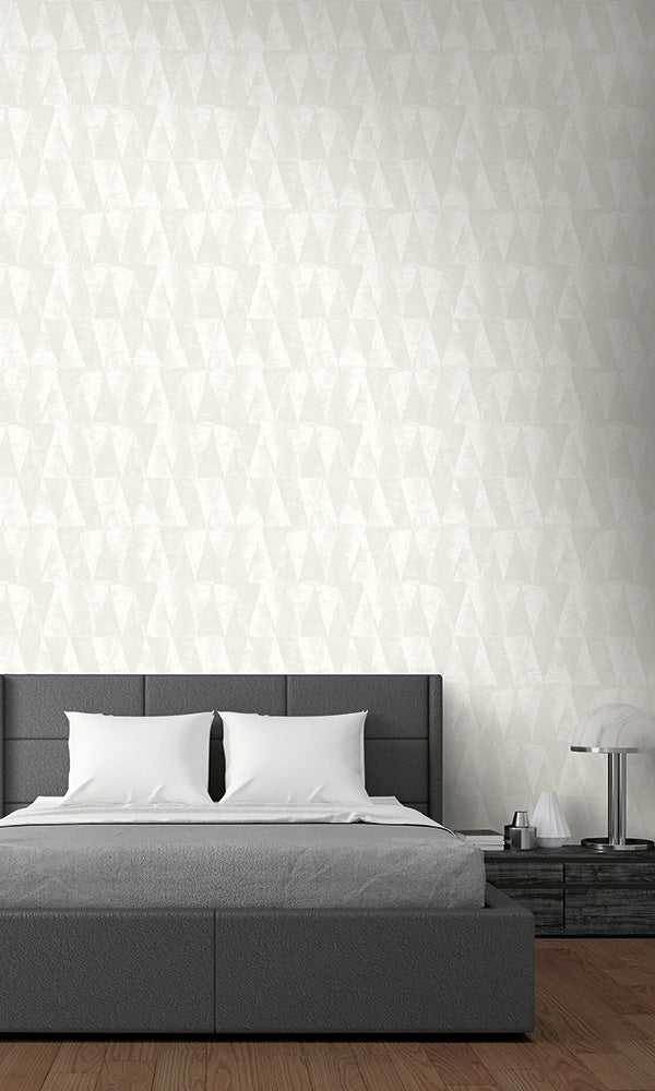 stamped triangles wallpaper