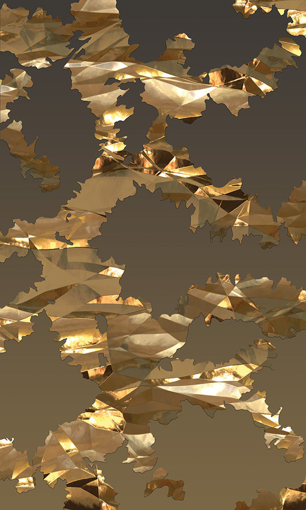 faux gold plating wallpaper