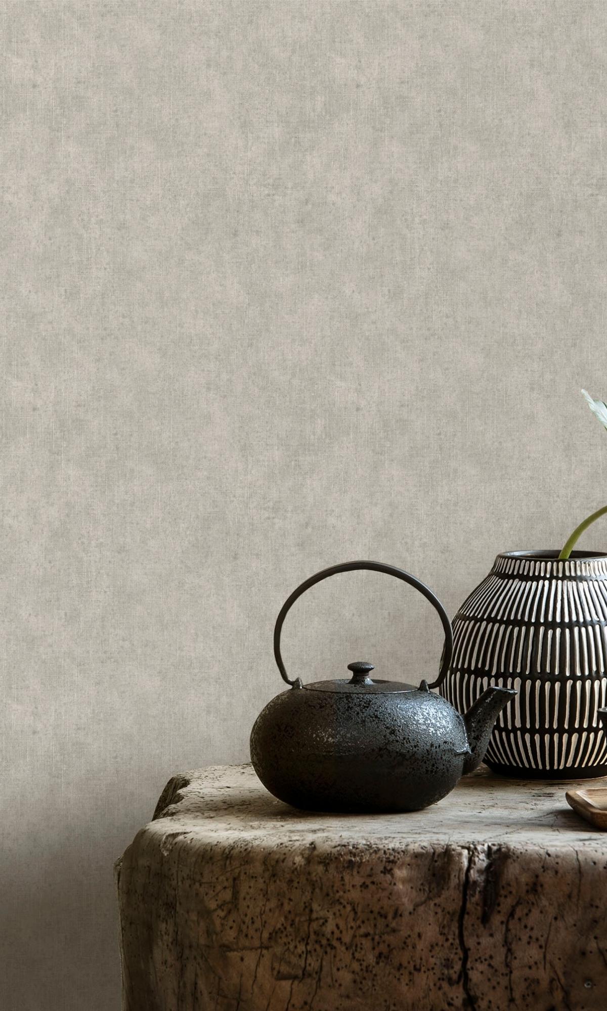 Dove Grasscloth-like Natural Wallpaper R7896