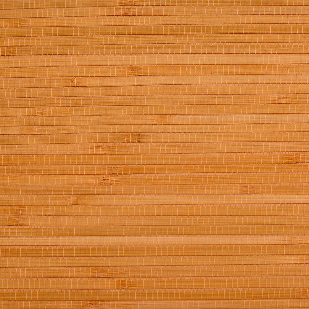 Bamboo Stack Orange and Beige Grasscloth Wallpaper R4653