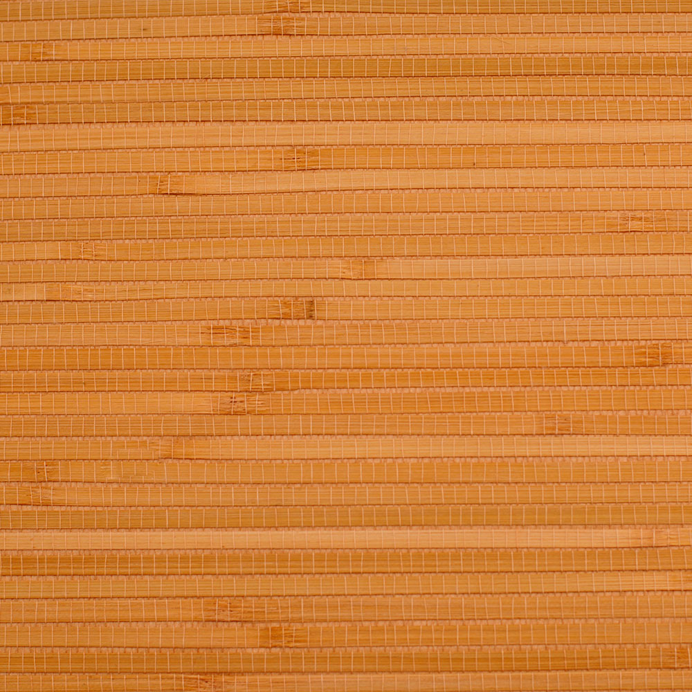 Bamboo Stack Orange and Beige Grasscloth Wallpaper R4653