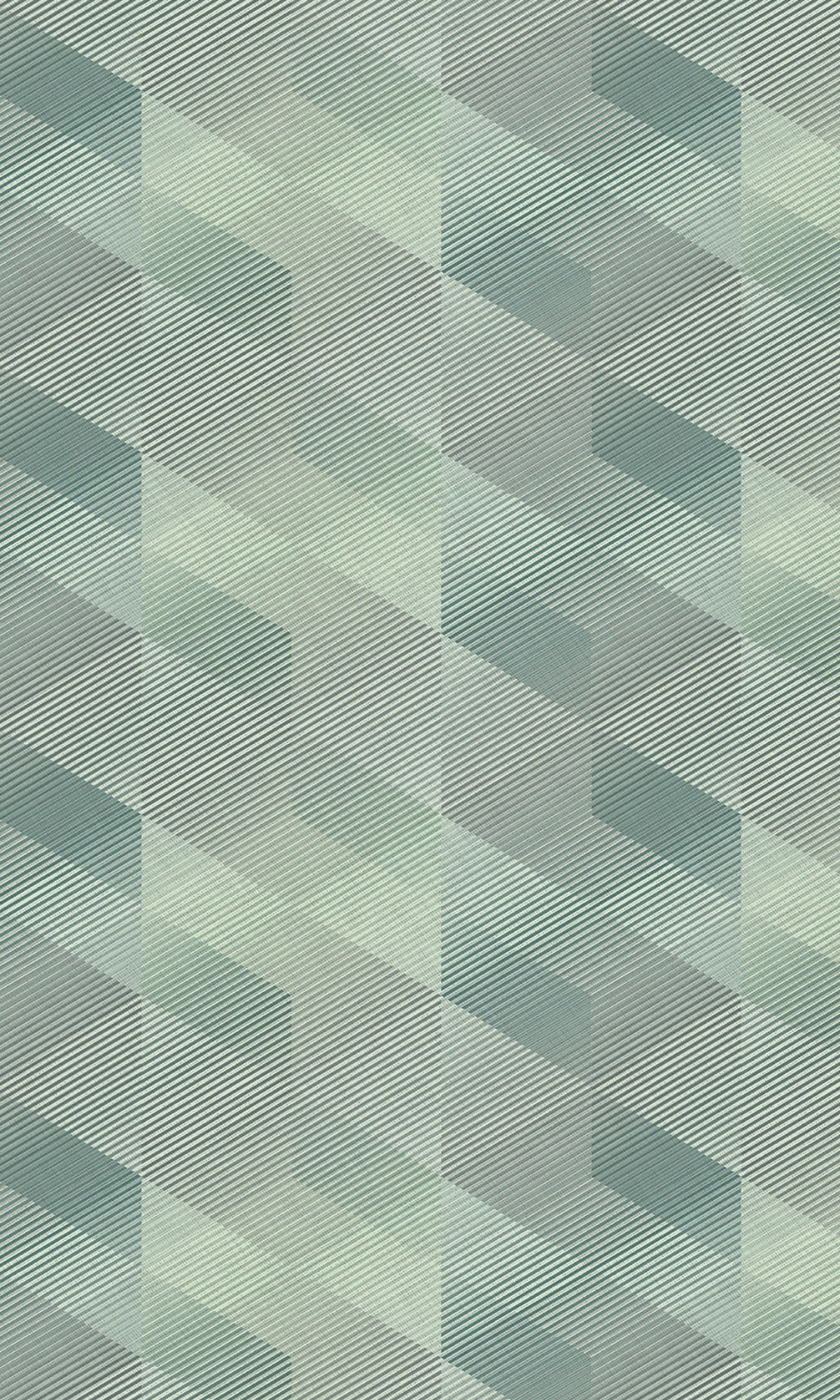 Green 3D Rhombus Stripe Geometric Wallpaper R8101