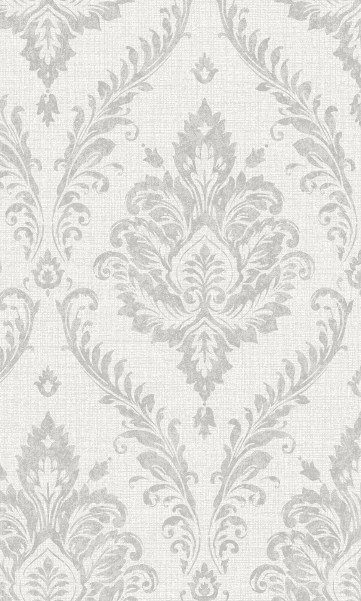 Grey Tropical Damask Wallpaper R7965