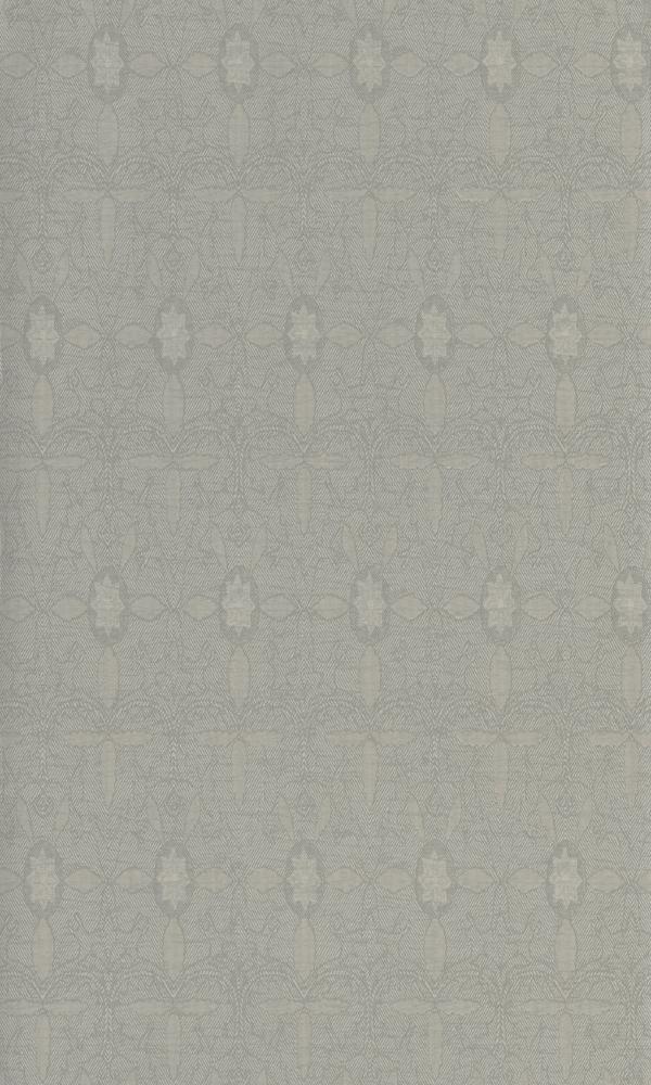 Classic Floral Damask In The Forest Grey and Beige R4522