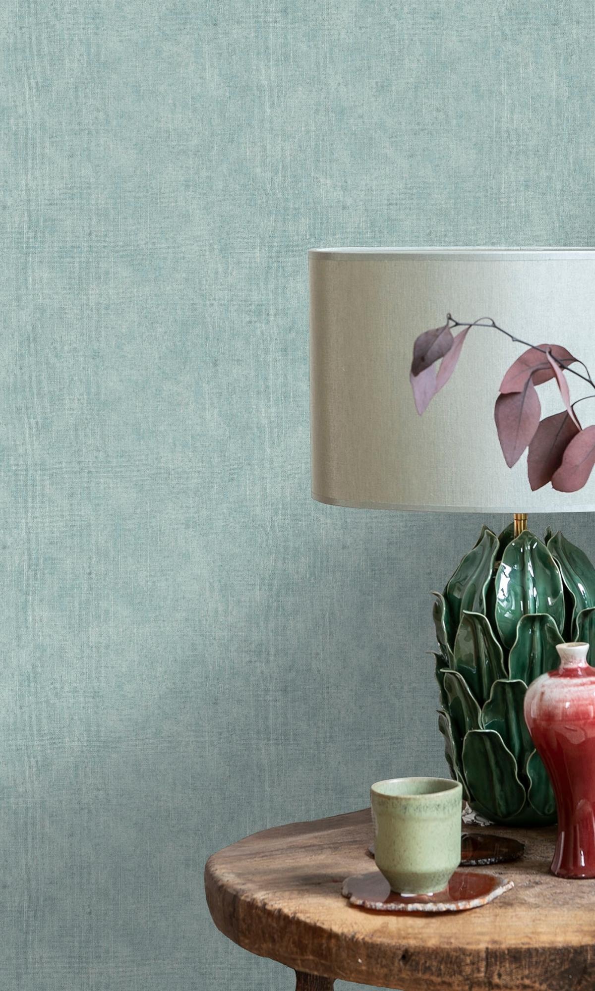 Light Blue Grasscloth-like Natural Wallpaper R7895