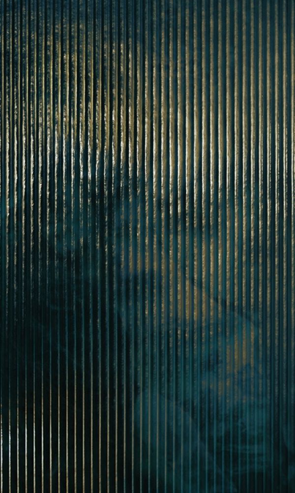 Ash Blue Metallic Stripe Wallpaper Mural M1033