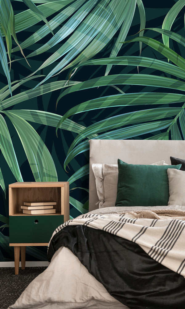 tropical hotel wallpaper