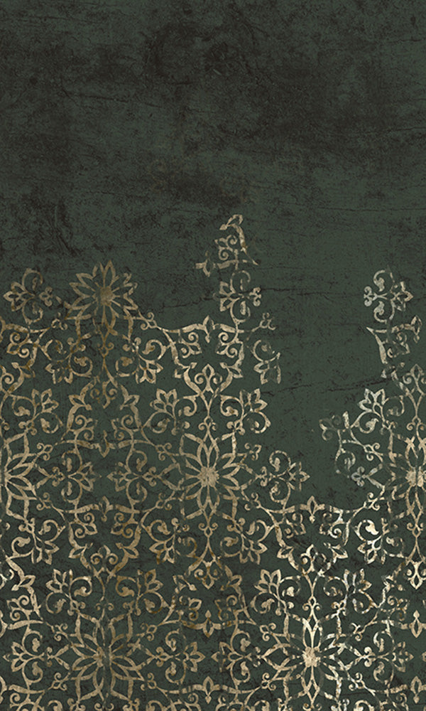 floral ornamental mural wallpaper