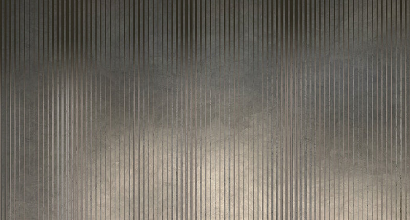 metallic striped mural wallpaper