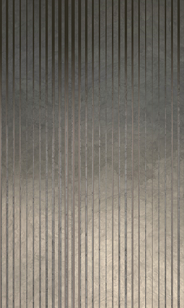 metallic striped mural wallpaper