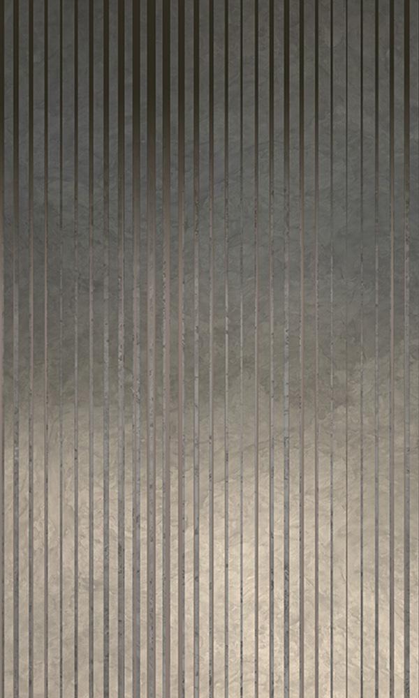 metallic striped mural wallpaper