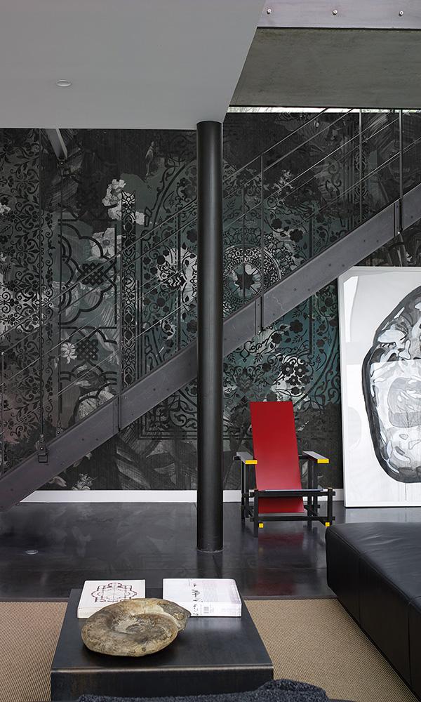 ornamental floral collage mural wallpaper