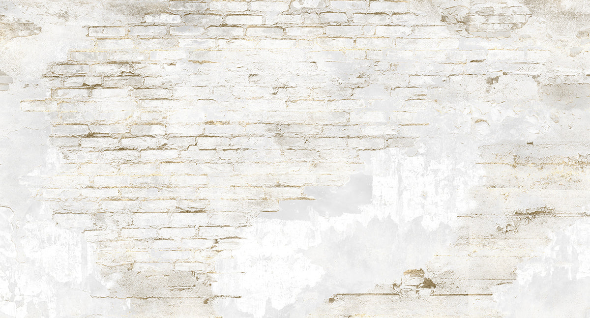 metallic faux brick wall mural wallpaper