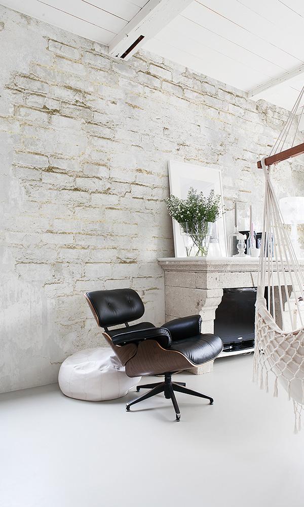 metallic faux brick wall mural wallpaper