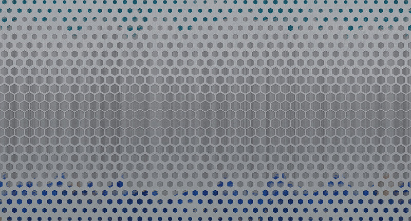 geometric hexagons mural wallpaper