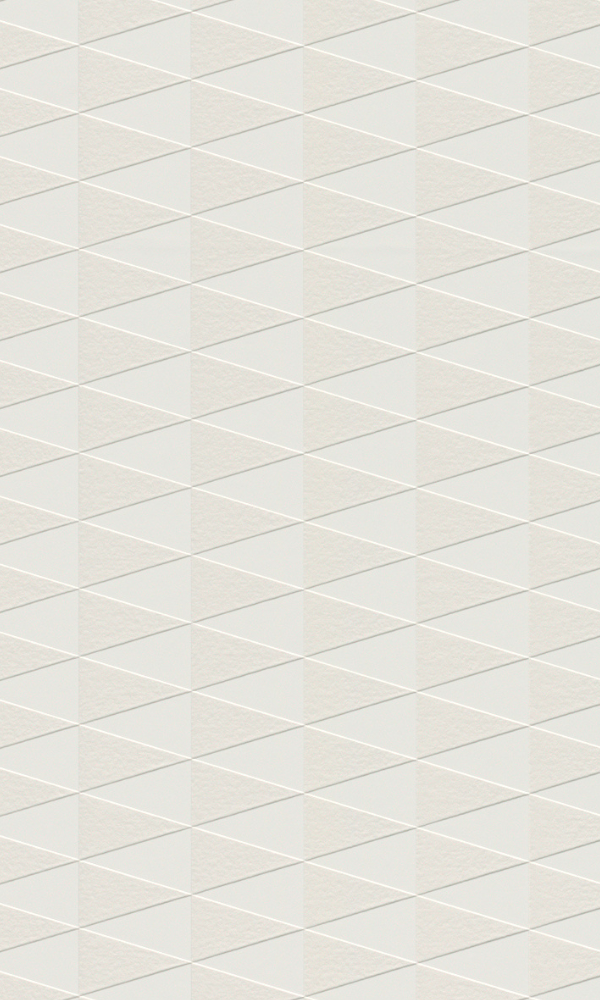 Modern Geometric White Trigonal Wallpaper R4391