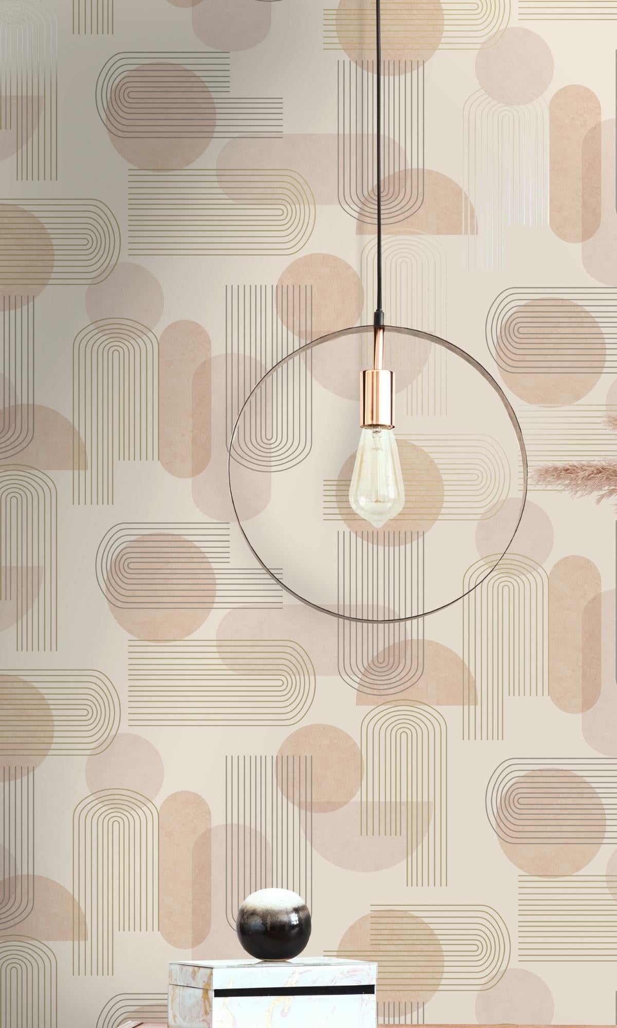 orange geometric wallpaper