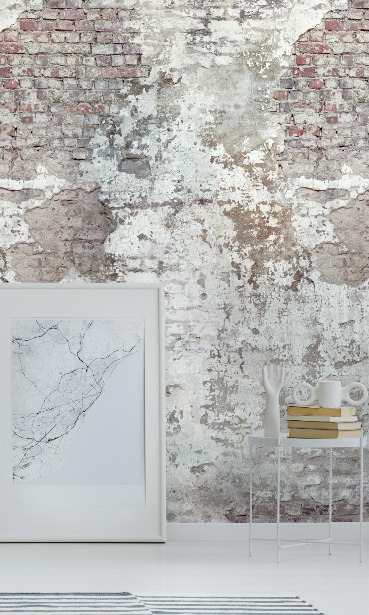 Weathered Brick Digital Print Wallpaper, White Weathered Brick Digital Print Wallpaper, brick wallpaper, faux brick wallpaper, fake brick wallpaper, imitation brick wallpaper, faux bricks for walls, imitation brick, brick wall covering ideas, brick accent wall ideas, brick accent wall, brick background wallpaper, imitation brick wallpaper