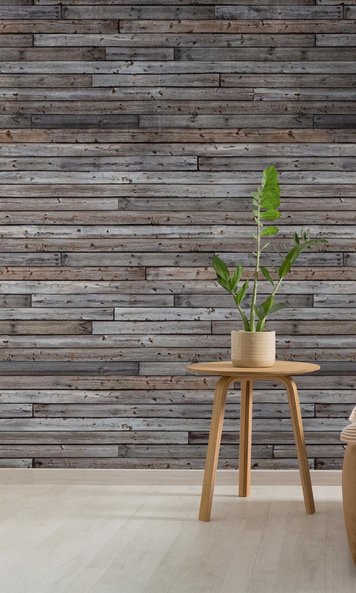 Multi-Color Horizontal Wood Digital Wallpaper RM2012