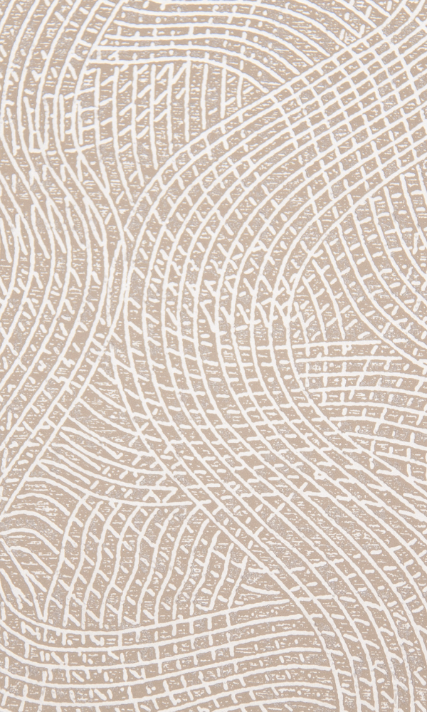 Swirls Ecru Curved Wallpaper SR1688