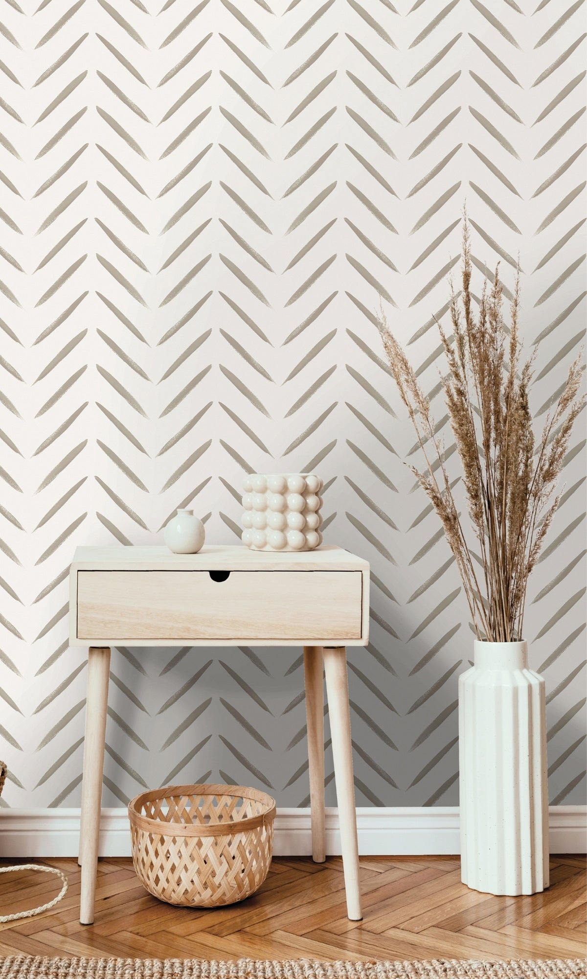 taupe geometric wallpaper