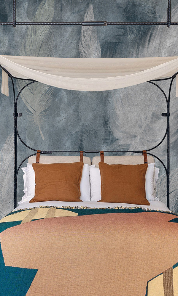 whimsical bedroom hotel wallpaper