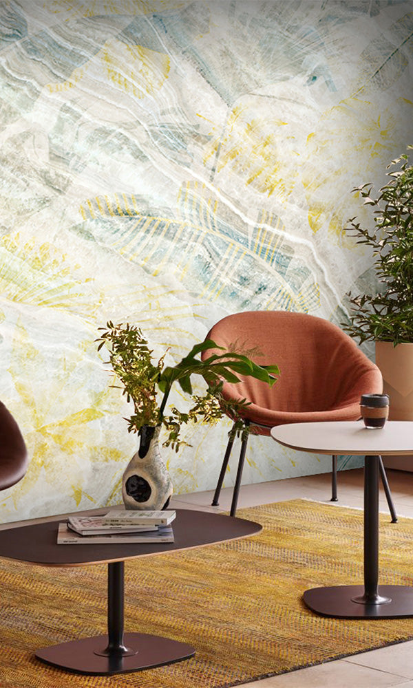 calming zen lobby wallpaper
