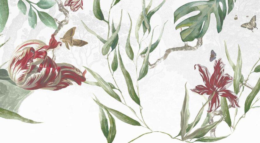 Large Free flowing Florals M9288 - Sample