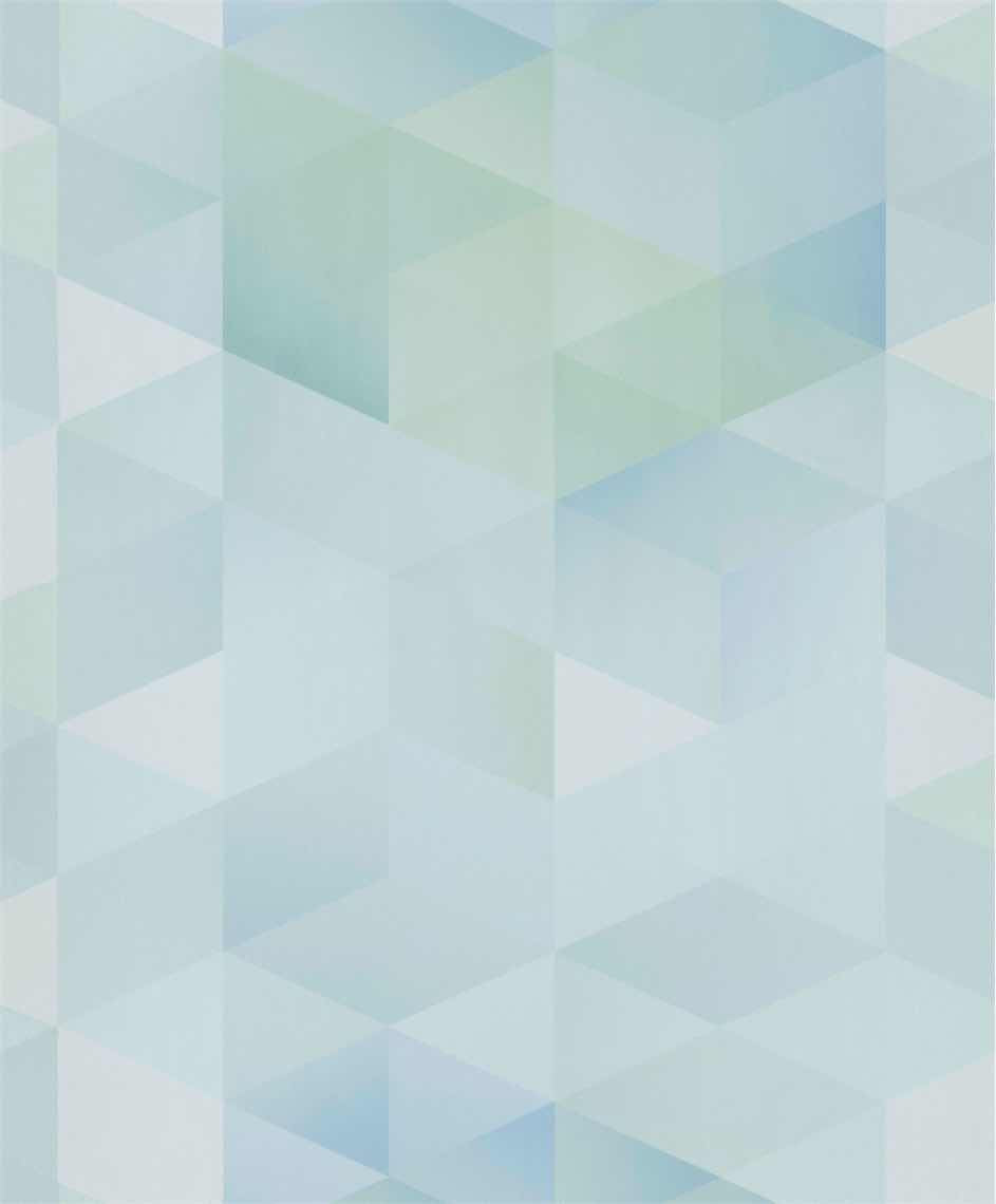 Blue Geometric Trio Wallpaper R5445