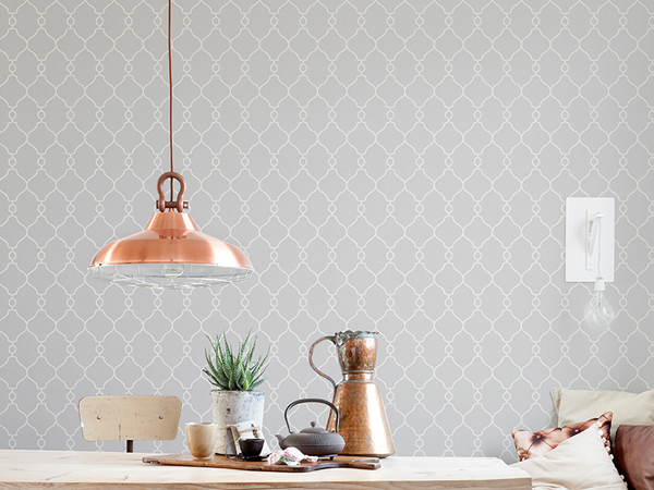 2015 Wallpaper Trends: Geometric Trellis Wallpaper to Help You Design a Classy Home