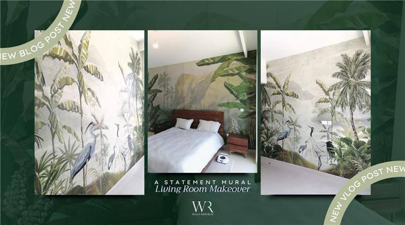 A Statement Mural Living Room Makeover