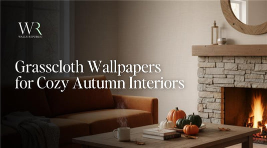 Grasscloth Wallpapers for Cozy Autumn Interiors