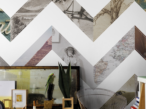 Geometric Wallpaper Mural for Living Room