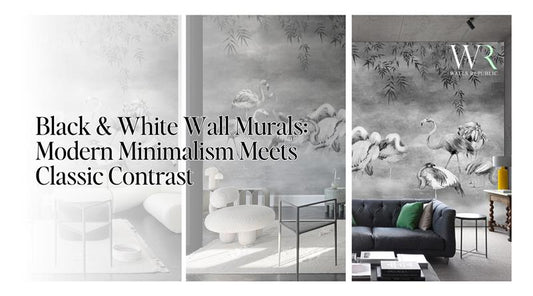 Black & White Wall Murals: Modern Minimalism Meets Classic Contrast