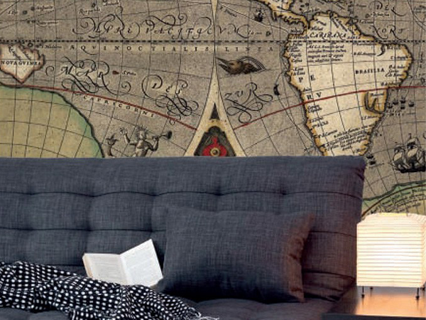 Travel from home with Vintage World Map Wallpaper Murals!