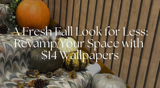 A Fresh Fall Look for Less: Revamp Your Space with $14 Wallpapers