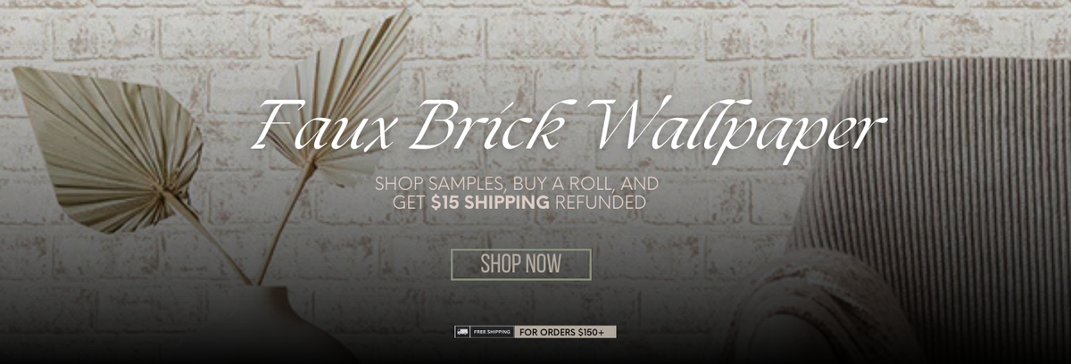 Faux Brick Wallpaper