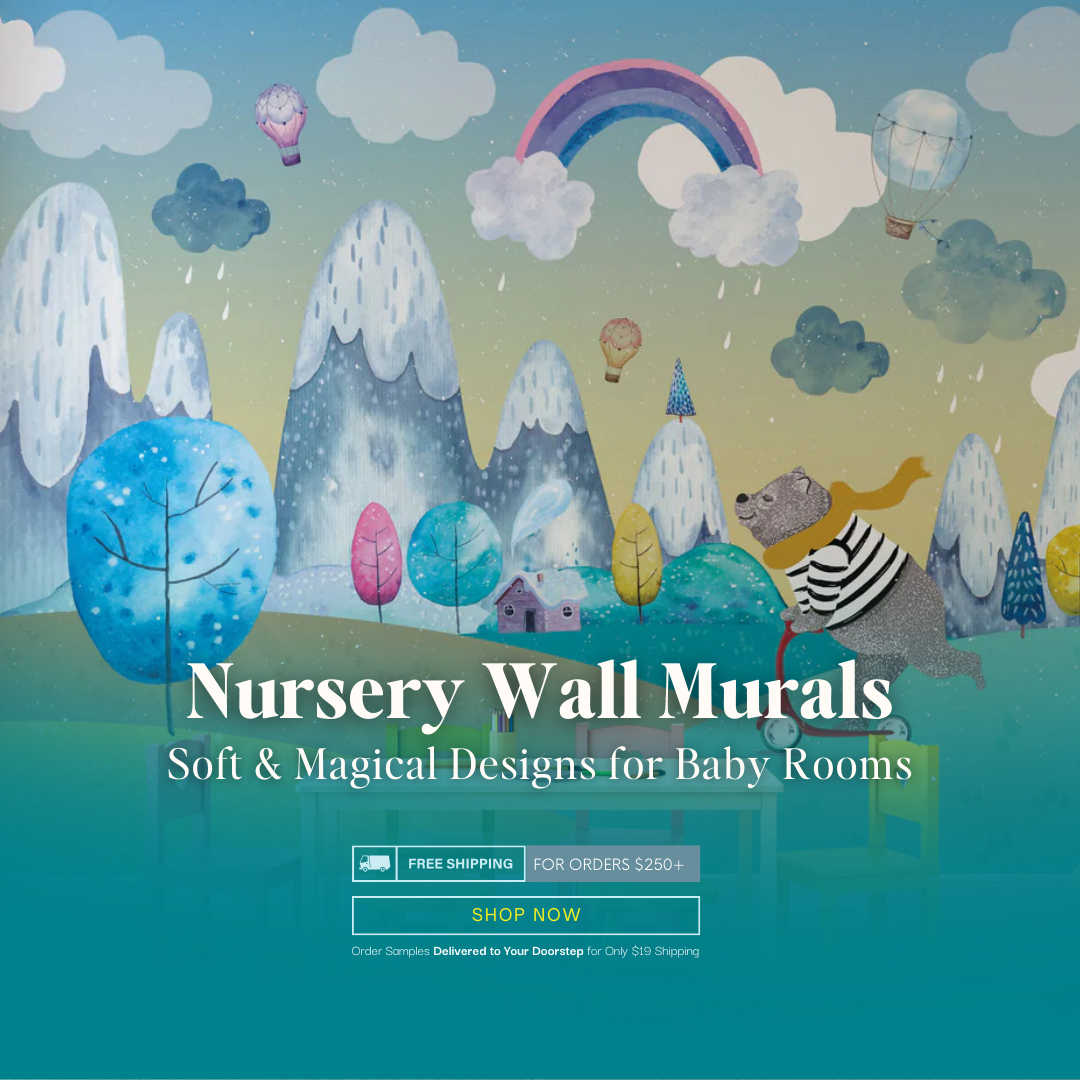 Nursery Wall Murals | Baby Room & Toddler Mural Wallpaper