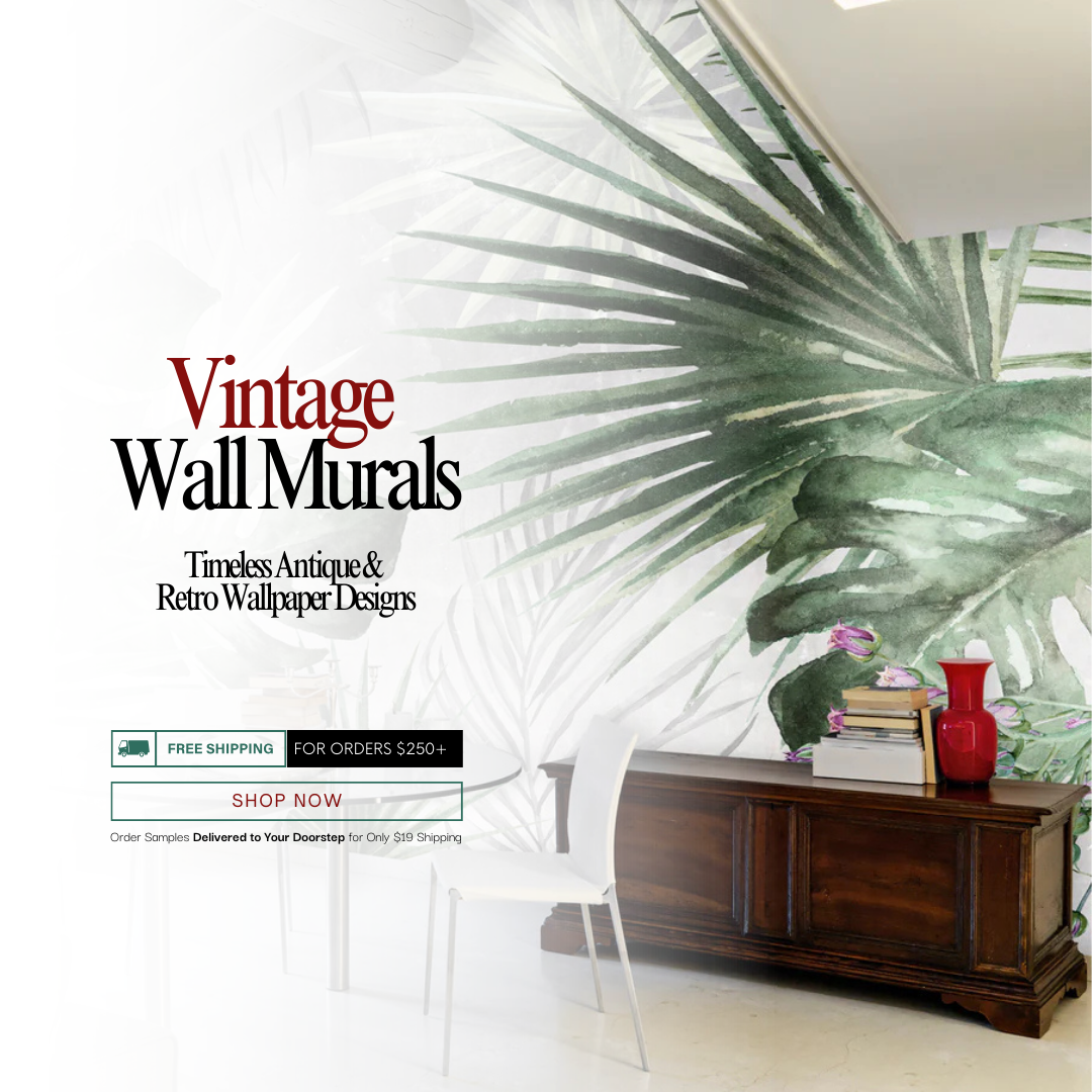Vintage Wall Murals | Timeless Antique & Retro Wallpaper Designs
