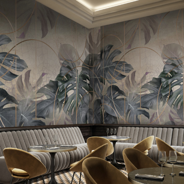 restaurant wallpaper murals