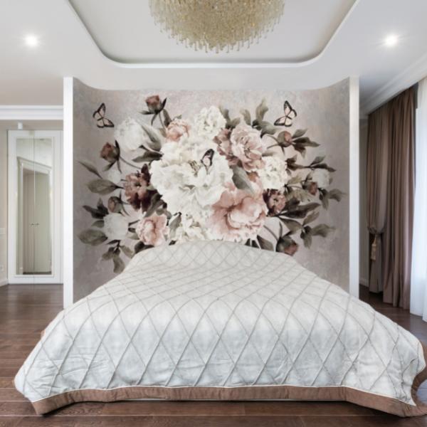 floral wallpaper mural