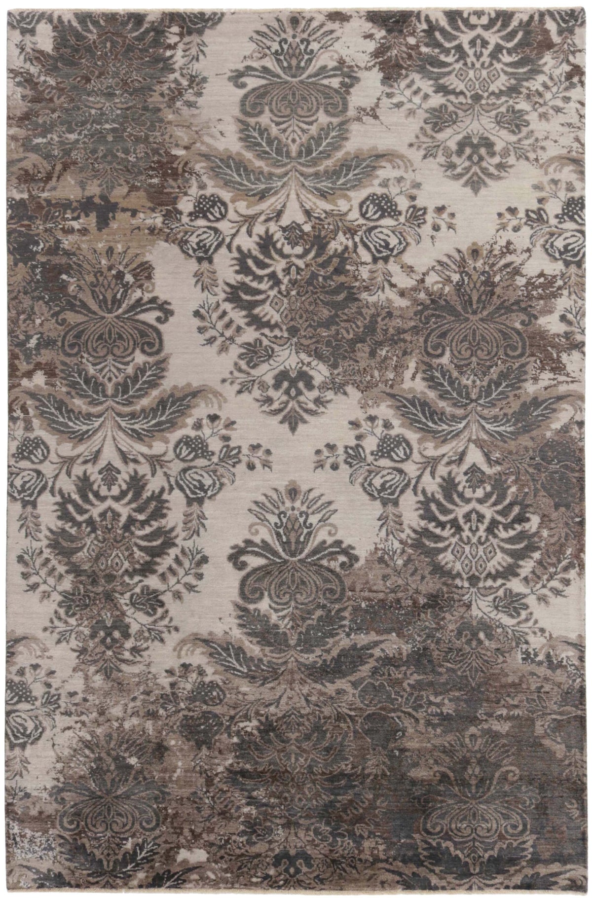 The Damask Collection: Premium Hand Knotted Kashmir Rugs for Your Living Room198 cm x 300 cm