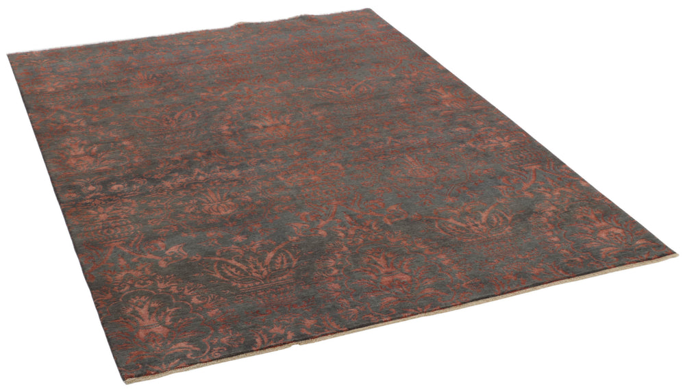 The Damask Collection: Luxurious Hand Knotted Kashmir Rugs for Elegant Spaces207 cm x 301 cm