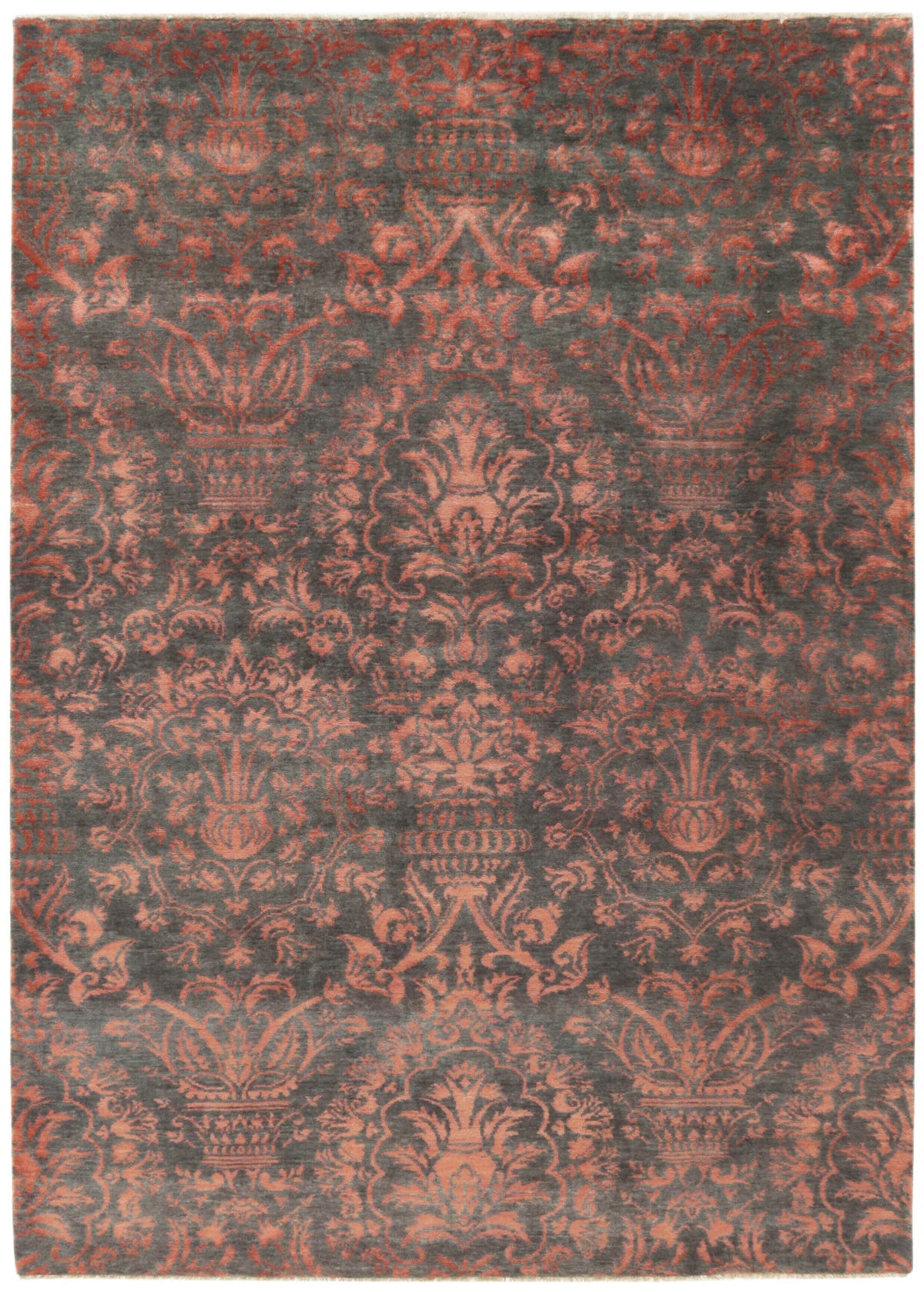 Timeless Elegance in Hand Knotted Kashmir Rugs - The Damask Collection177 cm x 245 cm